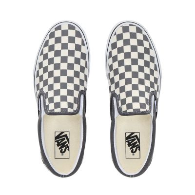 Vans Checkerboard Classic Slip-On - Kadın Slip-On Ayakkabı (Beyaz)